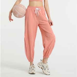 Pantaloni Yoga a Gamba Larga Effetto Nudo ad Asciugatura Rapida con Tasche e Fondo Elasticizzato per <span class=keywords><strong>Donna</strong></span> - Product Image 3