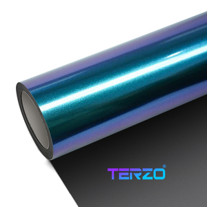 TERZO High Quality PET Color Changing UV Protected 5 Year Warranty Chameleon Car <b>Wrap</b> Air Release <b>Bubble</b> Free Full Body for Car - Product Image 1