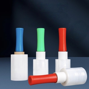 Film étirable pour palette manuelle en PE personnalisable, rouleau de film étirable transparent, film d'emballage en plastique transparent - Product Image 4