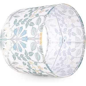 GOSO โป๊ะแบบดรัม2ชิ้นขนาดกลาง13 "" ด้านบน X 13 "ด้านล่าง x 10" พืชพิมพ์เส้นใยโพลีเอสเตอร์สูงสำหรับโคมไฟตั้งพื้นแบบ DIY - Product Image 5