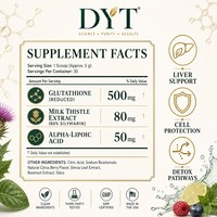 Comprimés effervescents de Glutathion 500mg, Chardon-Marie, Acide Alpha-Lipoïque, Soutien Détoxifiant Hépatique, Agrumes et Baies, OEM ODM Marque Privée 20