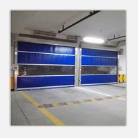 Porte de garage à ouverture rapide en toile PVC, porte industrielle d'entrepôt, porte à enroulement rapide à télécommande