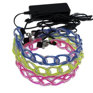 קליטה El חוט אספקת קישוט חדש מהבהב קולר שרשרת מסיבת מוצר רעיונות 2022 - Product Image 4