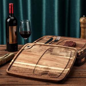 Venta al por mayor moderna bandeja de madera de nogal para servir y plato de comida para el desayuno café aperitivos ocasiones de fiesta - Product Image 5