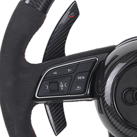 Volant intelligent à LED dynamique en fibre de carbone pour Audi A3 A4 A5 A6 S3 S4 S5 RS3 RS6 - Amélioration intérieure de style racing, installation Plug and Play
