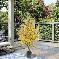 Arbres artificiels de fleurs de pêcher d'automne hiver pour la maison fête de mariage et jardin en plastique fleur de cerisier nouvel an décor ornemental