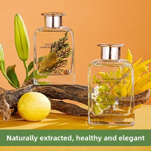 Regalo del Día de la Mujer: Difusor de Aromaterapia con Aceites Esenciales de Plantas, Difusor de Varillas para Hotel, Set de Regalo de Fragancia sin Llama para el Hogar, en Envase Cuadrado de Vidrio y Metal - Product Image 2
