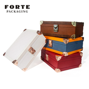 FORTE - Estuche de Joyería de Piel Sintética con Logotipo Personalizado, Grande, de 3 Niveles, con Cierre, Color Rojo, para Collares, Anillos, Pendientes, Regalo de Boda, con Cerradura - Product Image 3