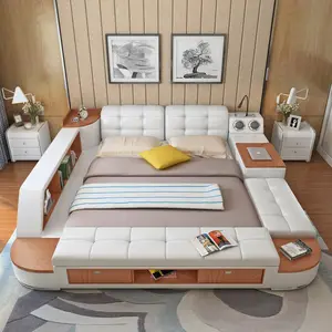 Moderno best design multifunzione smart camera da letto mobili letto