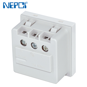 Nouveaux articles module de <span class=keywords><strong>prise</strong></span> de courant de type danois mis à la terre 45*45 <span class=keywords><strong>prise</strong></span> électrique standard danois noire 250V 13A XJY-QB-68 - Product Image 6