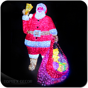 Babbo natale a grandezza naturale in metallo con decorazione a LED più venduta - Product Image 5