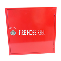 Armoire à Enrouleur de Tuyau d'Incendie en Acier Inoxydable Flexible à Prix d'Usine, Porte Simple/Support de Tuyau, Boîte de Protection Incendie pour Aéroports
