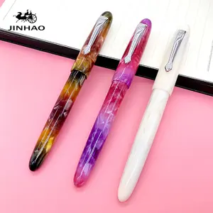סיטונאי מחיר מתנה JINHAO שיש צבע שרף אקריליק שני באמצעות מזרקת עט עם ממיר מתאים עבור 2.6 דיו מחסנית