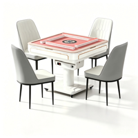 Meja Mahjong Otomatis Ant Novelty Silent Portable Lipat Elektrik dengan Roda, Set Meja Makan Serbaguna yang Stabil
