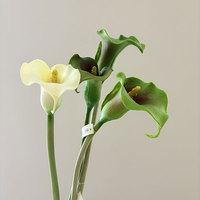 Fleur artificielle en PU Calla Lily H892 pour aménagement paysager, photographie, vente en gros, photographie de mariage, fleur hydratante faite à la main