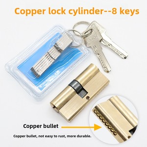 กระบอกล็อคประตูทองแดงกันขโมยทั้งหมดขายส่ง - Product Image 5