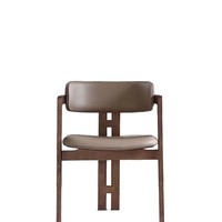 Fauteuil de salle à manger moderne italien en bois massif de haute qualité avec dossier léger pour la maison, le bar et la salle à manger