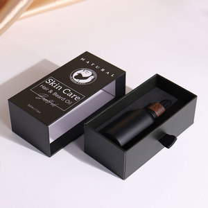 Flacone Contagocce in Vetro Nero Opaco Personalizzabile con Logo, con Scatola Quadrata per Siero Viso, Olio per Capelli e Barba - 10ml/30ml/50ml/100ml - Product Image 5
