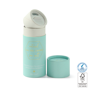100% Biodegradable Recycled Materials Custom Logo Cylinder Round <b>Box</b> Cosmetic Paper Packaging for Loose Powder and Perfume - Product Image 1
