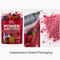 SYC BIO Poudre de baies naturelles pour adultes, mélange de graines de baies, soutien antioxydant, bien-être quotidien, 150g, 30 portions