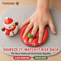 Jouets Squishy à Rebond Lent TONGXIN – Nouveautés de Noël, Cadeau Idéal pour le Chaussette de Noël, Jouet de Bureau, Lot en Gros à Vendre