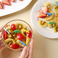 Nouvelles piques à bento écologiques de qualité alimentaire, fourchettes mignonnes en forme d'animaux et de dinosaures pour la rentrée scolaire, accessoires pour boîte à lunch pour enfants, vente chaude