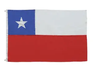 90 * 150cm blue white red stitching star embroidery Chilean flag