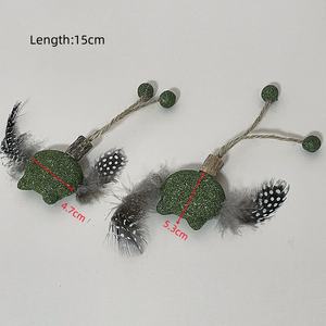 2025 nuovo arrivo all'ingrosso 100% animali naturali gatto gatto giocattoli con piume gatto menta gatto Teaser palla <span class=keywords><strong>Catnip</strong></span> - Product Image 4