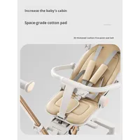 Poussette bébé Magic Tool, vue haute, bidirectionnelle, position assise-allongée, en alliage d'aluminium léger, pliage facile à un bouton