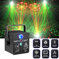 Projecteur laser LED YSH DJ pour scène disco, éclairage de fête activé par la musique, projecteur laser RGB, flash stroboscopique, télécommande, lumières de club pour bar
