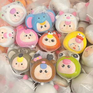 Cute Cartoon Animal Stress Relief Toys in Mesh <b>Net</b> Bags for Kids 2-4 Years Unisex <b>Plastic</b> Fidget Toys - Product Image 4
