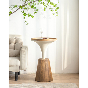 Tavolino da Caffè in <span class=keywords><strong>Legno</strong></span> Massello |   Design Rotondo in Stile Rustico Antico |   Mobili Rustici per <span class=keywords><strong>Soggiorno</strong></span> in <span class=keywords><strong>Legno</strong></span> <span class=keywords><strong>Naturale</strong></span> - Product Image 5