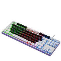 Clavier mécanique Premium Glow Key avec interrupteurs verts, rétroéclairage RVB et connexion filaire pour le jeu et la frappe professionnels