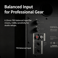 Enceintes de monitoring de studio EDIFIER MR4 à 4 canaux, avec woofer MICA de 4 pouces, tweeter de 1 pouce, entrée TRS/RCA double mode, sortie casque, crossover LC, pour bureau