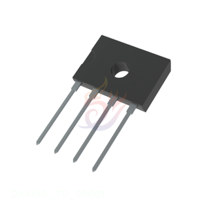 Diodes DXK610_T0_00001, composants électroniques d'origine, fournitures, pont redresseur 4-SIP, 1 phase, 1 kV, 6 A, <span class=keywords><strong>DXK</strong></span> - Product Image 1
