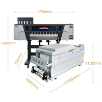 Kingjet tinta dtf I3200 xp600 double tête agitateur de poudre impression dtf A4 transferts pour machine d'impression de t-shirt
