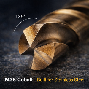 Jeu de forets hélicoïdaux en cobalt HSS Bartu M35 1,0-3,0 mm, micro-forets de haute précision pour l'acier inoxydable 135 °   Pointe fendue entièrement affûtée - Product Image 3