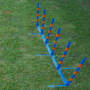 Ensemble de 6 pôles d'extérieur Pawise, équipement de slalom d'agilité durable de haute qualité <span class=keywords><strong>pour</strong></span> le dressage et les <span class=keywords><strong>jeux</strong></span> de chiens - Product Image 3