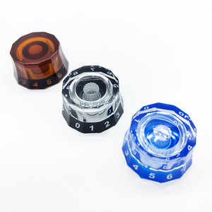 Venta al por mayor de perillas de volumen y tono de 12 lados para guitarra, tapas de perillas para bajo eléctrico, perillas de control de potenciómetro, piezas para instrumentos musicales - Product Image 2