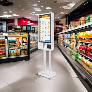 Kiosque tactile de restauration rapide pour cantine scolaire, système Android 23,8 pouces, logo personnalisé, machine de paiement en libre-service - Product Image 4