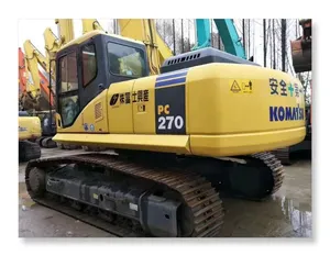 Bom estado Japão Crawler 27Ton Usado Komatsu PC270 Japonês Digger Segunda Mão Máquina Escavadeira PC270-7