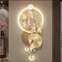 Lampe LED personnalisée lumineuse cerf 3D décoration murale pour la maison art métallique lampe acrylique peinture animalière de luxe