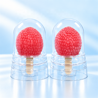 Emballage plastique avec étui en papier et impression de logo personnalisé pour glace aux fruits 3D