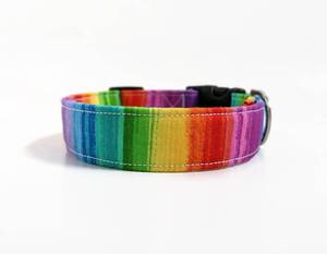 ปลอกคอสุนัขลายรุ้งสีสันสดใสสำหรับ LGBTQ+ - Product Image 3