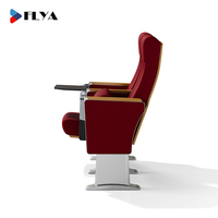 Prix direct usine pour chaise de salle de conférence avec tablette d'écriture et accoudoir, chaises d'auditorium