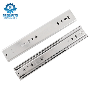 Glissière de <span class=keywords><strong>tiroir</strong></span> à roulement à billes à extension complète à 3 plis robustes 53 de large 120 <span class=keywords><strong>kg</strong></span> 10-28 pouces Rail télescopique à fermeture douce cuisine salle à manger - Product Image 3