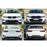 Kit de conversion pour BMW Série 3 G20 G28 2019-2022 – Améliorez votre véhicule avec le look sport LCI 2023 : pare-chocs avant et arrière, jupes latérales, phares et calandre