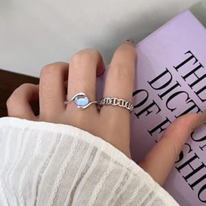 Anillo de Plata de Ley S925 con Piedra Lunar Yinruitai para Mujer, Diseño Geométrico para el Dedo Índice, Joyería Fina para Uso Diario - Product Image 2
