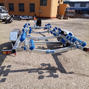 <span class=keywords><strong>Remorque</strong></span> à <span class=keywords><strong>double</strong></span> essieu OMAI HRB760 avec roues en caoutchouc, en acier galvanisé, pour bateaux lourds - Product Image 3
