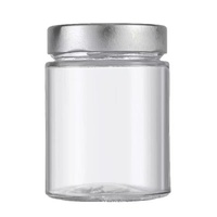 Bocaux en verre hermétiques avec couvercle métallique pour aliments, épices, miel, cuisine, 180ml, 280ml, 500ml